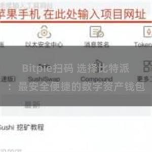 Bitpie扫码 选择比特派：最安全便捷的数字资产钱包