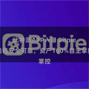 比特派APP入口 Bitpie钱包安全可靠，资产100%自主掌控