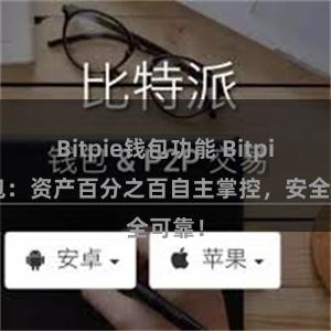 Bitpie钱包功能 Bitpie钱包：资产百分之百自主掌控，安全可靠！