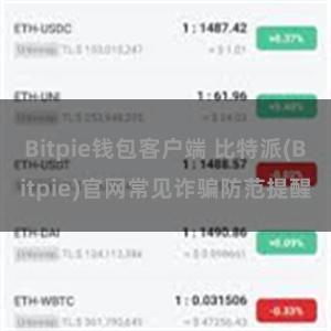 Bitpie钱包客户端 比特派(Bitpie)官网常见诈骗防范提醒