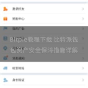 Bitpie教程下载 比特派钱包资产安全保障措施详解