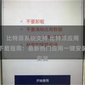 比特派系统支持 比特派应用下载指南：最新热门应用一键安装